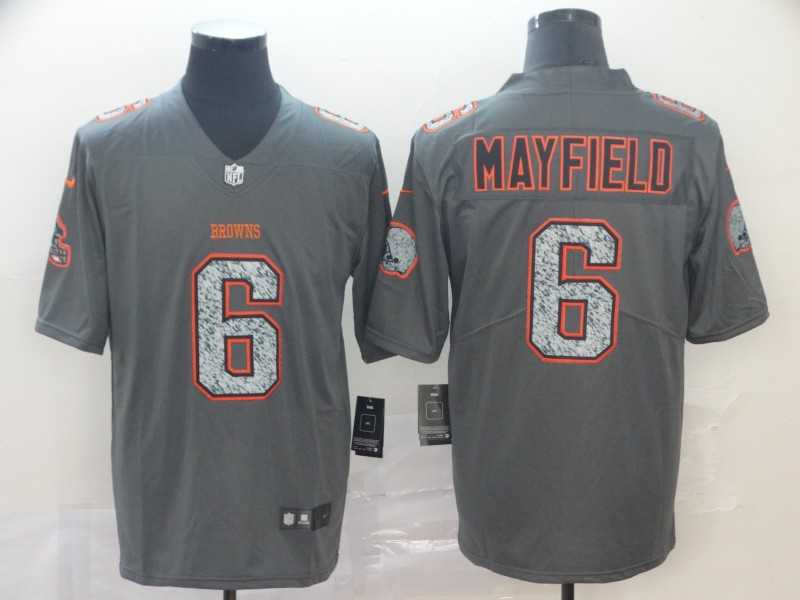 Nike Browns 6 Baker Mayfield Gray Camo Vapor Untouchable Limited Jersey,We sell and wholesale Nike Browns 6 Baker Mayfield Gray Camo Vapor Untouchable Limited Jersey on line form chian!